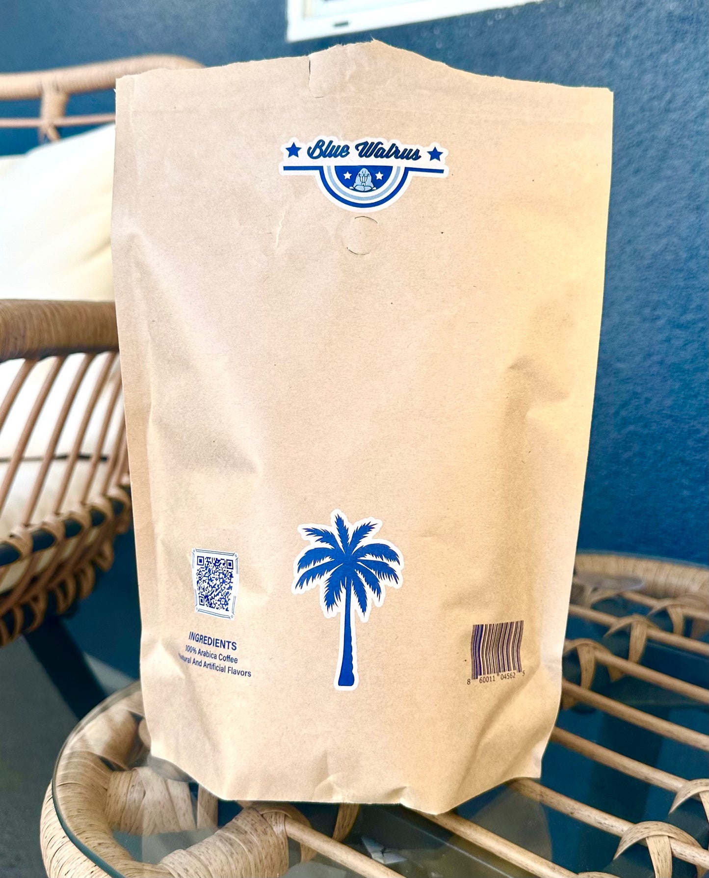 Hawaiian Walrus Coconut Cream 1 Pound Bag (16oz) - WHOLE BEAN - Kona Peaberry Coffee